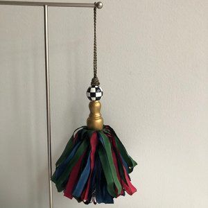 NWOT - Hand-made Green Red Blue Silk Ribbon Tassel